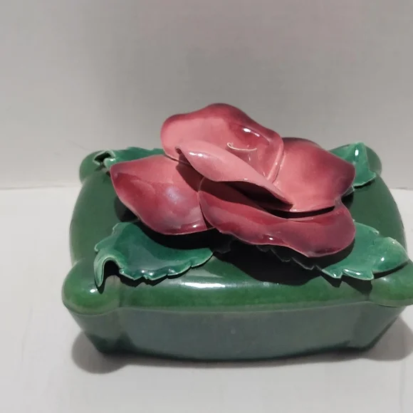 Johannes Brahm California 965 trinket box 3pc ceramic w lid - Picture 4 of 13